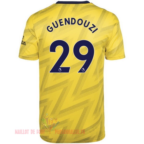 Maillot Om Pas Cher adidas NO.29 Guendouzi Exterieur Maillot Arsenal 2019 2020 Jaune