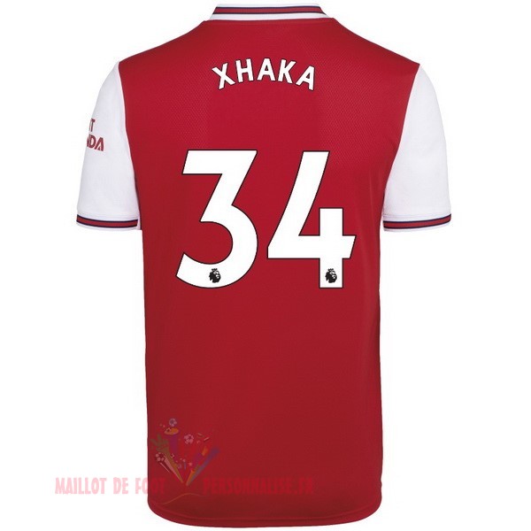 Maillot Om Pas Cher adidas NO.34 Xhaka Domicile Maillot Arsenal 2019 2020 Rouge