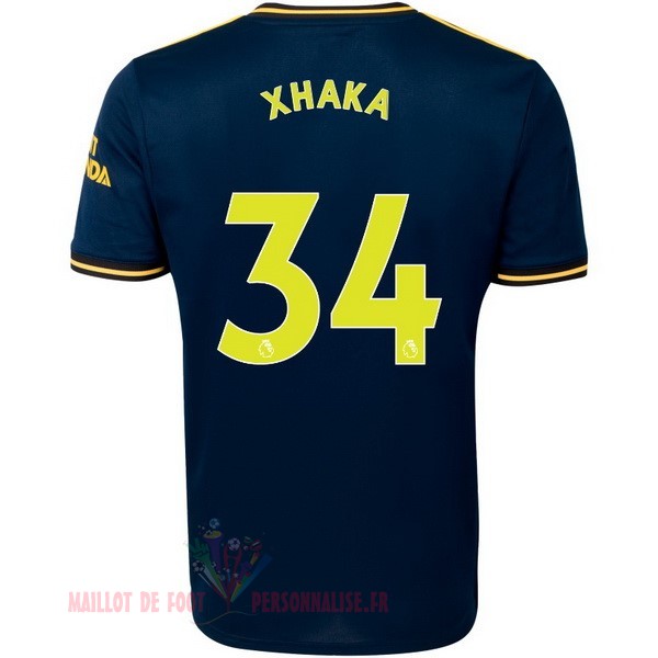 Maillot Om Pas Cher adidas NO.34 Xhaka Third Maillot Arsenal 2019 2020 Bleu