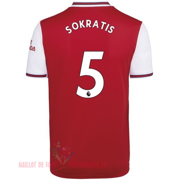 Maillot Om Pas Cher adidas NO.5 Sokratis Domicile Maillot Arsenal 2019 2020 Rouge