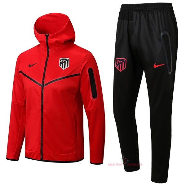 Maillot Om Pas Cher Nike Chaqueta Con Capucha Atlético Madrid 2022 2023 Rouge Noir