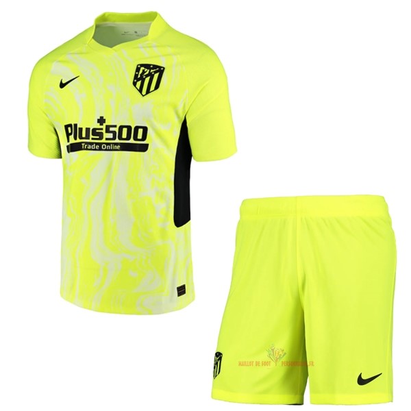 Maillot Om Pas Cher Nike Third Conjunto De Enfant Atlético Madrid 2020 2021 Vert Fluorescent