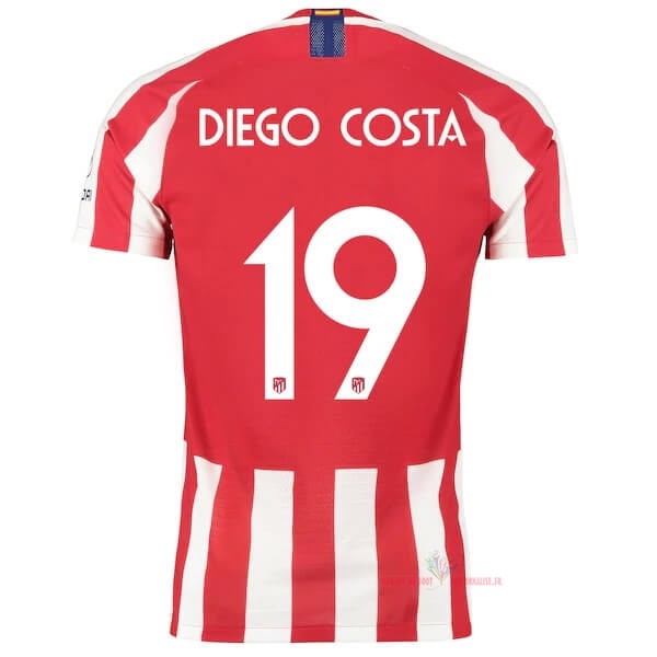 Maillot Om Pas Cher Nike NO.19 Diego Domicile Costa Maillot Atlético de Madrid 2019 2020 Rouge