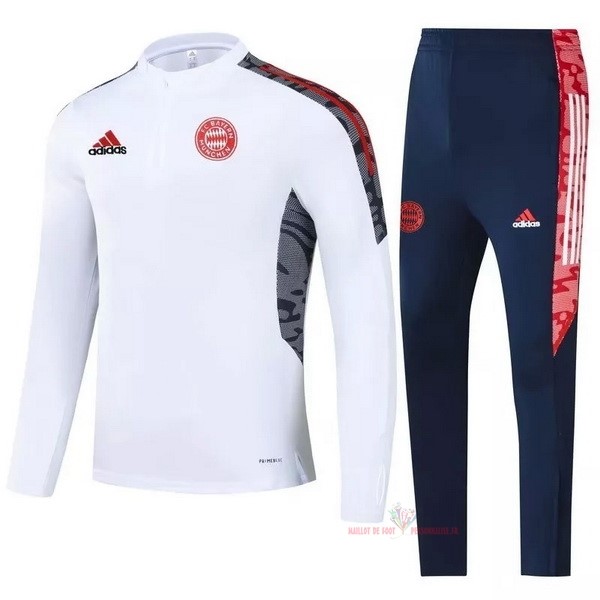 Maillot Om Pas Cher adidas Survêtements Bayern Munich 2021 2022 Blanc Noir Rouge