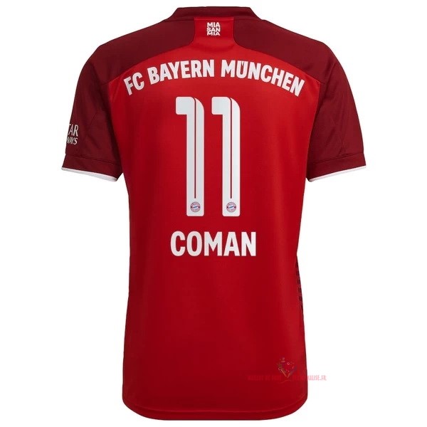 Maillot Om Pas Cher adidas NO.11 Coman Domicile Maillot Bayern Munich 2021 2022 Rouge