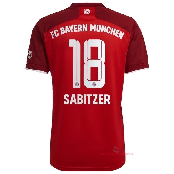 Maillot Om Pas Cher adidas NO.18 Sabitzer Domicile Maillot Bayern Munich 2021 2022 Rouge