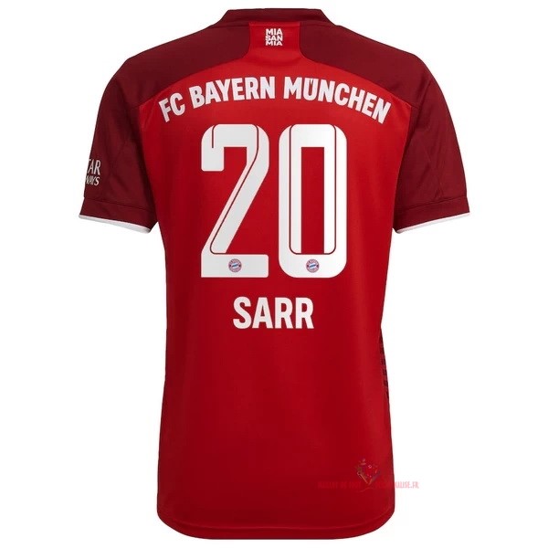 Maillot Om Pas Cher adidas NO.20 Sarr Domicile Maillot Bayern Munich 2021 2022 Rouge