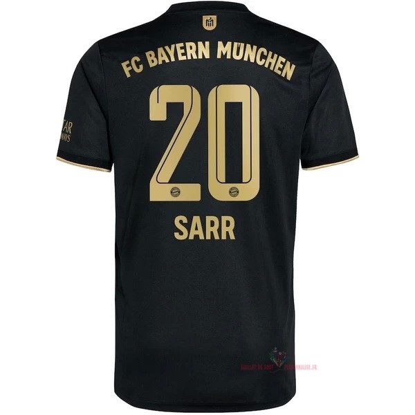 Maillot Om Pas Cher adidas NO.20 Sarr Exterieur Maillot Bayern Munich 2021 2022 Noir