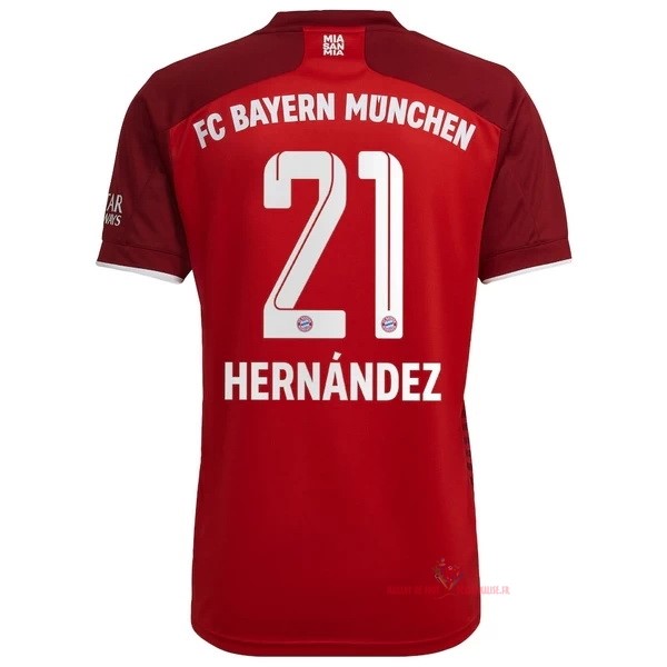 Maillot Om Pas Cher adidas NO.21 Hernández Domicile Maillot Bayern Munich 2021 2022 Rouge