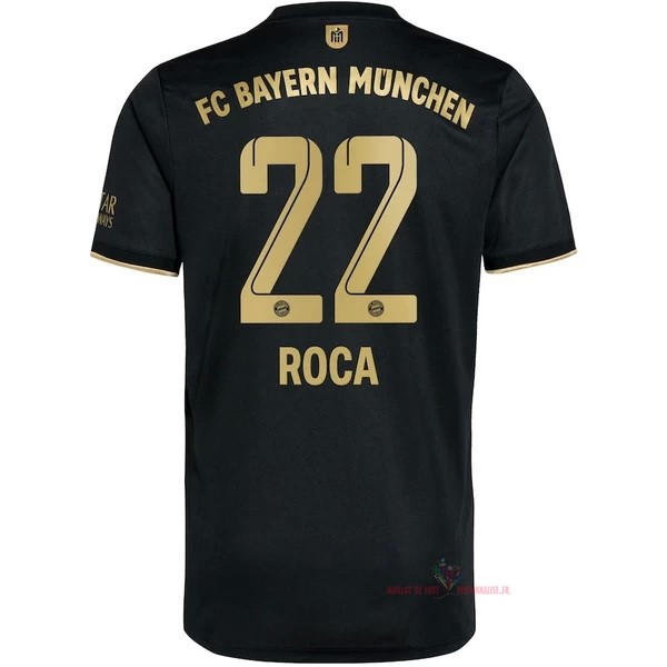 Maillot Om Pas Cher adidas NO.22 Roca Exterieur Maillot Bayern Munich 2021 2022 Noir