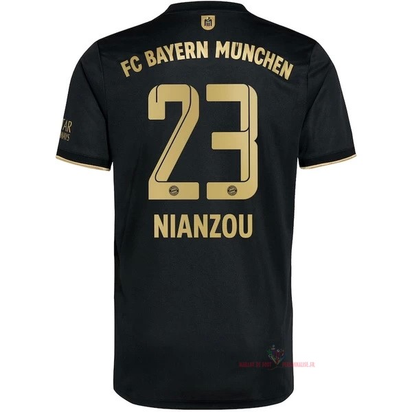 Maillot Om Pas Cher adidas NO.23 Nianzou Exterieur Maillot Bayern Munich 2021 2022 Noir