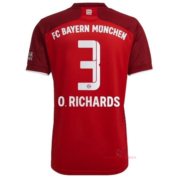 Maillot Om Pas Cher adidas NO.3 O. Richards Domicile Maillot Bayern Munich 2021 2022 Rouge