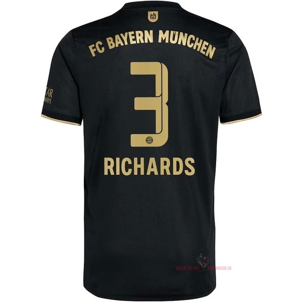 Maillot Om Pas Cher adidas NO.3 O. Richards Exterieur Maillot Bayern Munich 2021 2022 Noir