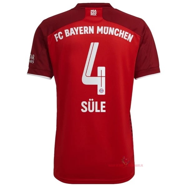 Maillot Om Pas Cher adidas NO.4 Sule Domicile Maillot Bayern Munich 2021 2022 Rouge