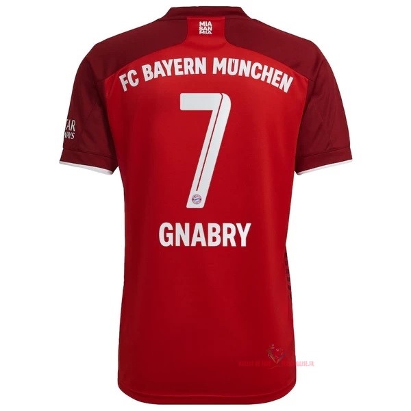 Maillot Om Pas Cher adidas NO.7 Gnabry Domicile Maillot Bayern Munich 2021 2022 Rouge