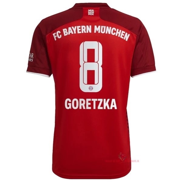 Maillot Om Pas Cher adidas NO.8 Goretzka Domicile Maillot Bayern Munich 2021 2022 Rouge