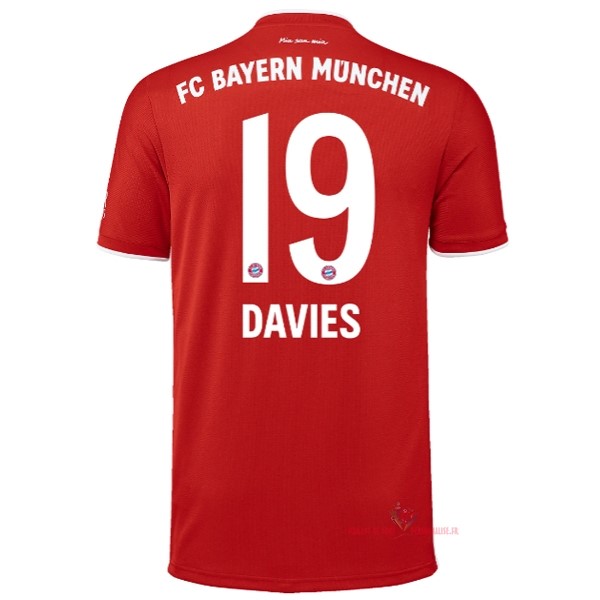 Maillot Om Pas Cher adidas NO.19 Davies Domicile Maillot Bayern Munich 2020 2021 Rouge