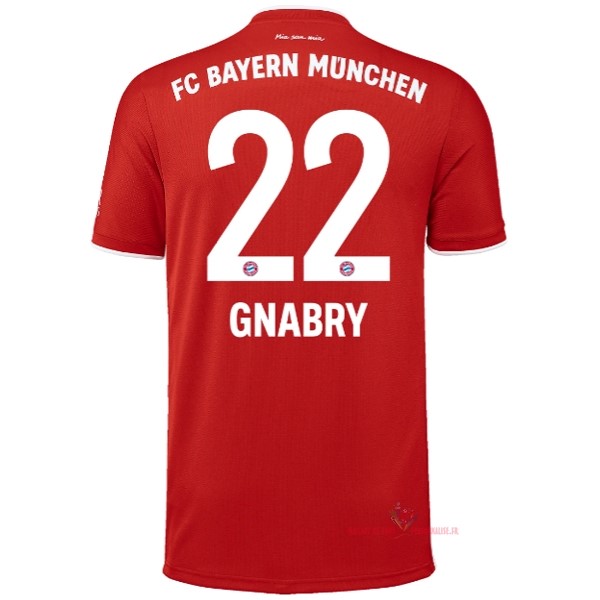 Maillot Om Pas Cher adidas NO.22 Gnabry Domicile Maillot Bayern Munich 2020 2021 Rouge