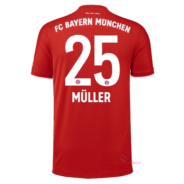 Maillot Om Pas Cher adidas NO.25 Muller Domicile Maillot Bayern Munich 2020 2021 Rouge