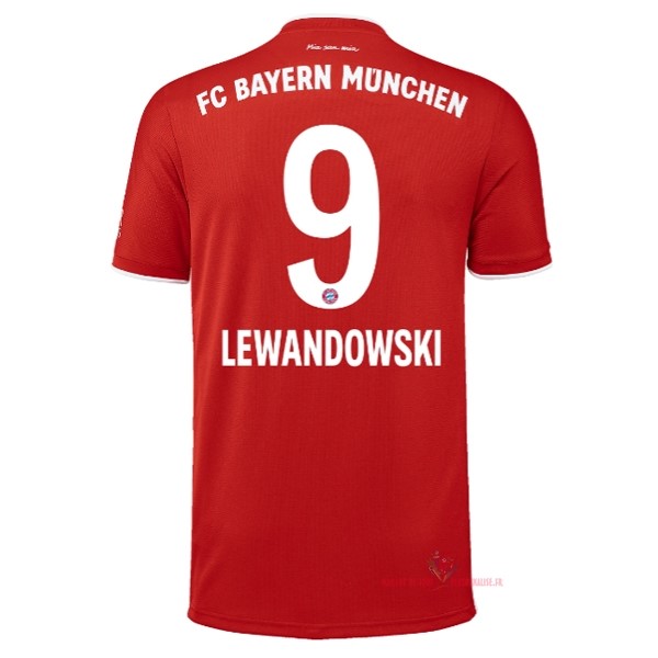 Maillot Om Pas Cher adidas NO.9 Lewandowski Domicile Maillot Bayern Munich 2020 2021 Rouge