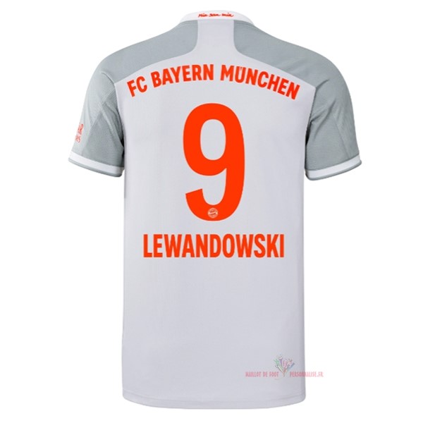 Maillot Om Pas Cher adidas NO.9 Lewandowski Exterieur Maillot Bayern Munich 2020 2021 Blanc