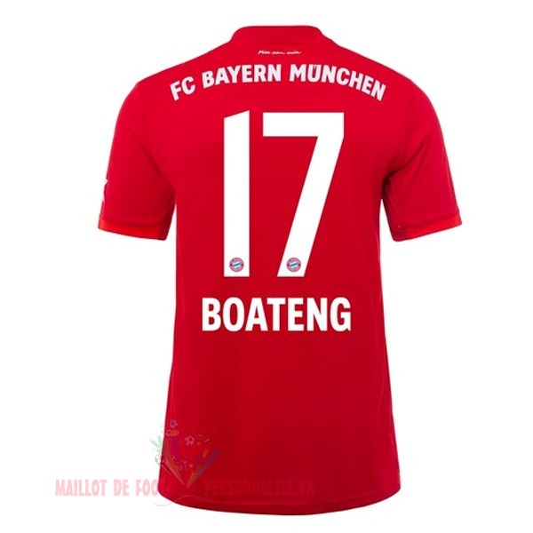 Maillot Om Pas Cher adidas NO.17 Boateng Domicile Maillot Bayern Munich 2019 2020 Rouge