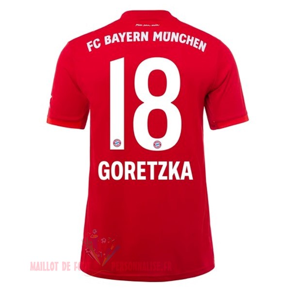 Maillot Om Pas Cher adidas NO.18 Goretzka Domicile Maillot Bayern Munich 2019 2020 Rouge