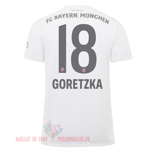 Maillot Om Pas Cher adidas NO.18 Goretzka Exterieur Maillot Bayern Munich 2019 2020 Blanc