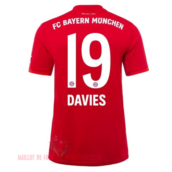Maillot Om Pas Cher adidas NO.19 Davies Domicile Maillot Bayern Munich 2019 2020 Rouge