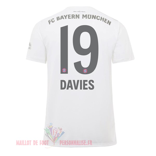 Maillot Om Pas Cher adidas NO.19 Davies Exterieur Maillot Bayern Munich 2019 2020 Blanc