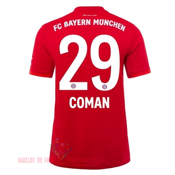 Maillot Om Pas Cher adidas NO.29 Coman Domicile Maillot Bayern Munich 2019 2020 Rouge