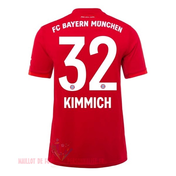 Maillot Om Pas Cher adidas NO.32 Kimmich Domicile Maillot Bayern Munich 2019 2020 Rouge