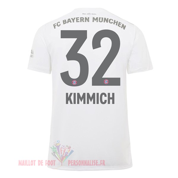Maillot Om Pas Cher adidas NO.32 Kimmich Exterieur Maillot Bayern Munich 2019 2020 Blanc