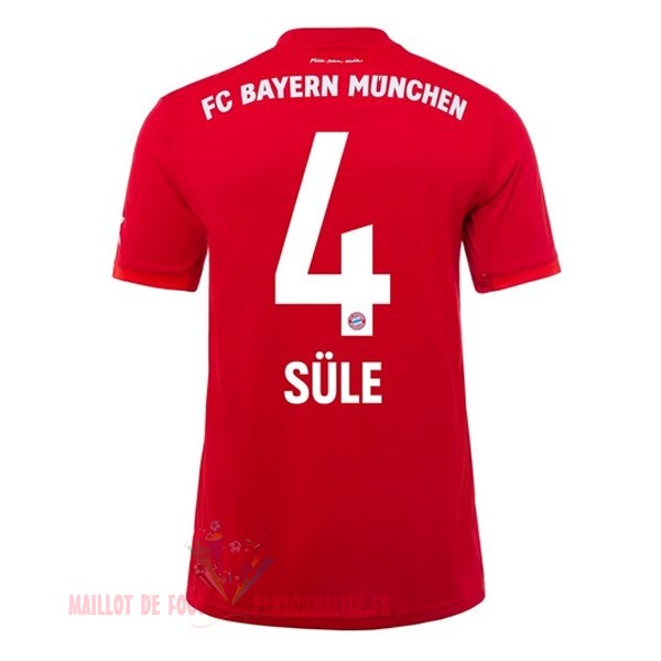 Maillot Om Pas Cher adidas NO.4 Sule Domicile Maillot Bayern Munich 2019 2020 Rouge