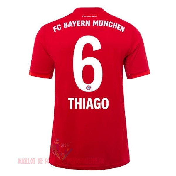 Maillot Om Pas Cher adidas NO.6 Thiago Domicile Maillot Bayern Munich 2019 2020 Rouge