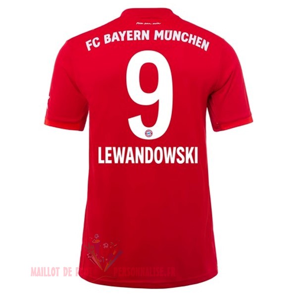 Maillot Om Pas Cher adidas NO.9 Lewandowski Domicile Maillot Bayern Munich 2019 2020 Rouge