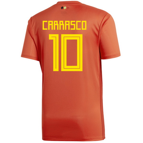 Maillot Om Pas Cher adidas NO.10 Carrasco Domicile Maillots Belgica 2018 Rouge