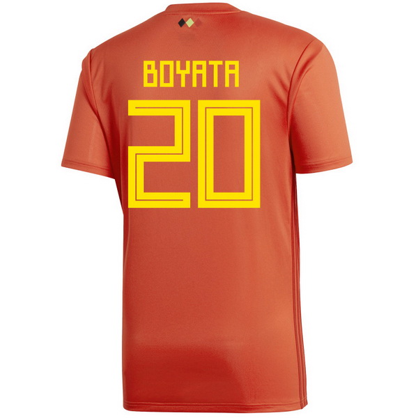 Maillot Om Pas Cher adidas NO.20 Boyata Domicile Maillots Belgica 2018 Rouge