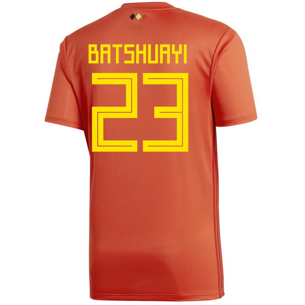Maillot Om Pas Cher adidas NO.23 Batshuayi Domicile Maillots Belgica 2018 Rouge