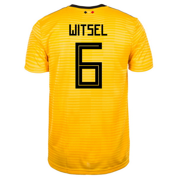 Maillot Om Pas Cher adidas NO.6 Witsel Exterieur Maillots Belgica 2018 Jaune