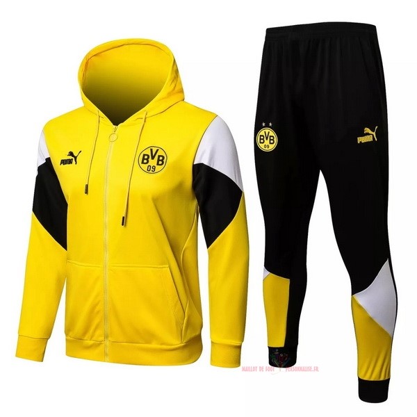 Maillot Om Pas Cher PUMA Chaqueta Con Capucha Borussia Dortmund 2021 2022 Jaune Noir