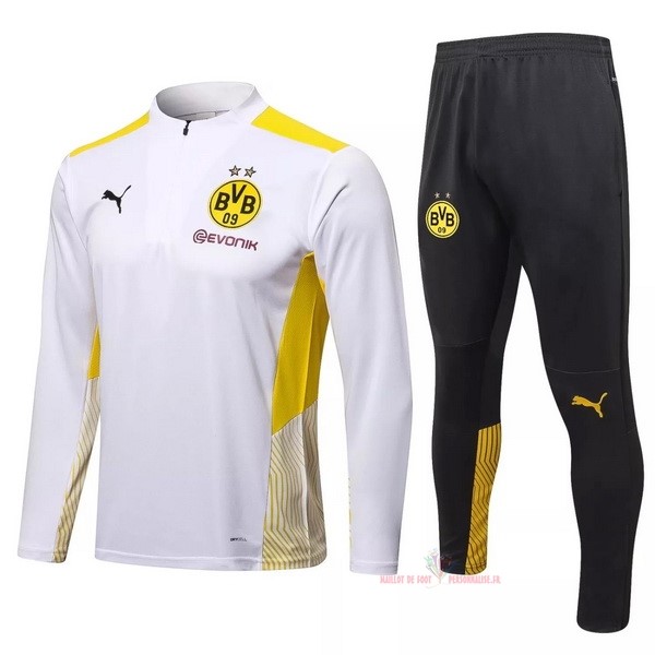 Maillot Om Pas Cher PUMA Survêtements Borussia Dortmund 2021 2022 Blanc Jaune Noir