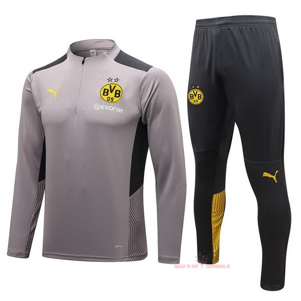 Maillot Om Pas Cher PUMA Survêtements Borussia Dortmund 2021 2022 Gris Marine Noir