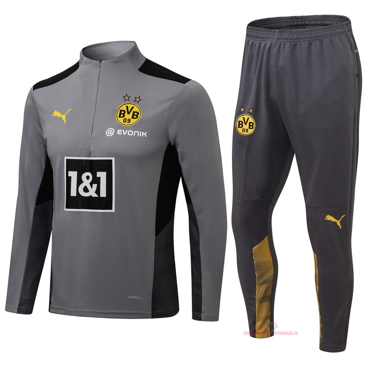 Maillot Om Pas Cher PUMA Survêtements Borussia Dortmund 2021 2022 I Gris Marine