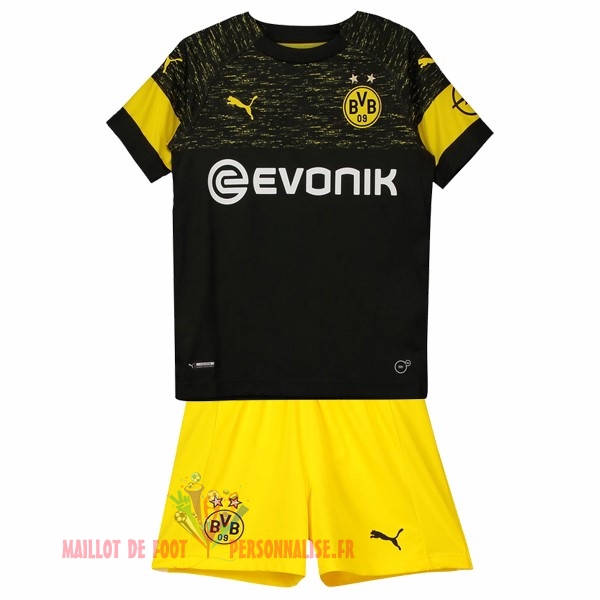 Maillot Om Pas Cher PUMA Exterieur Ensemble Enfant Borussia Dortmund 2018-2019 Noir