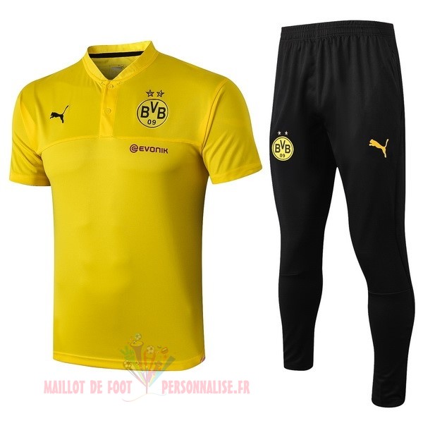 Maillot Om Pas Cher PUMA Ensemble Polo Borussia Dortmund 2019 2020 Jaune Noir