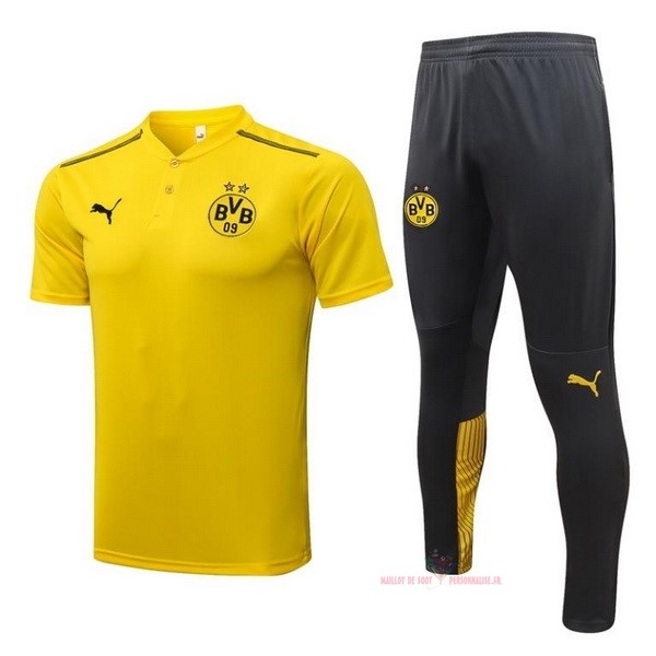 Maillot Om Pas Cher PUMA Entrainement Ensemble Complet Borussia Dortmund 2021 2022 Jaune Gris