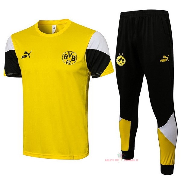 Maillot Om Pas Cher PUMA Entrainement Ensemble Complet Borussia Dortmund 2021 2022 Jaune Noir Blanc