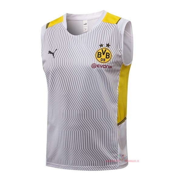Maillot Om Pas Cher PUMA Entrainement Sin Mangas Borussia Dortmund 2021 2022 Blanc