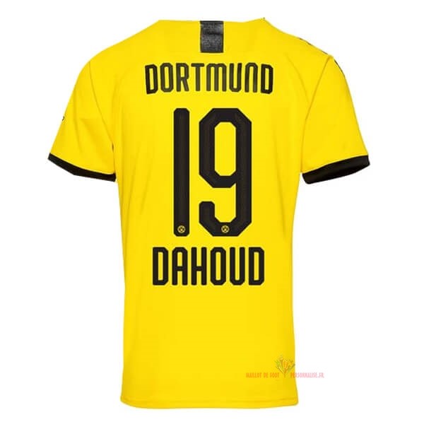 Maillot Om Pas Cher PUMA NO.19 Dahoud Domicile Maillot Borussia Dortmund 2019 2020 Jaune